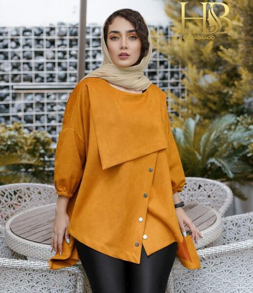 عکس مدل مانتو با پارچه سوییت غواصی