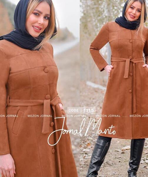 عکس مدل مانتو با پارچه سوییت غواصی