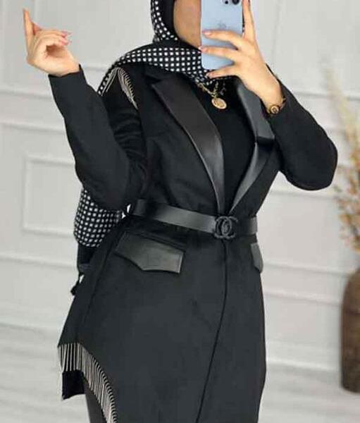 عکس مدل مانتو با پارچه سوییت غواصی