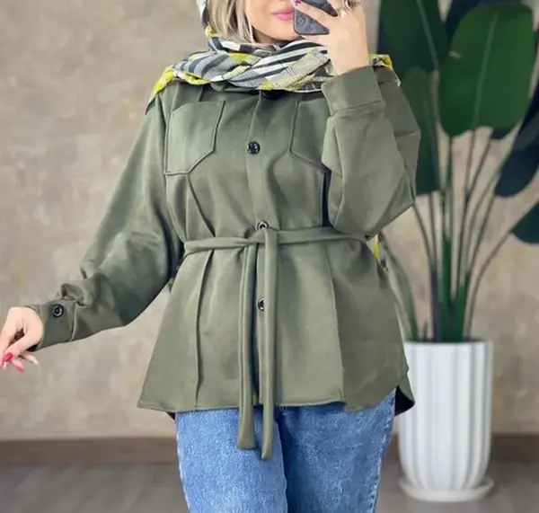 عکس مدل مانتو با پارچه سوییت غواصی