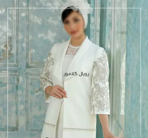 عکس مدل مانتو عروس برای عقد محضری