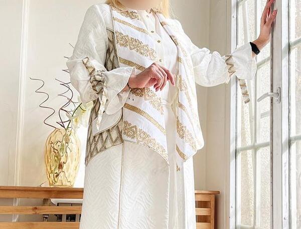 عکس مدل مانتو عروس برای عقد محضری