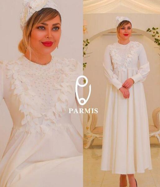 عکس مدل مانتو عروس برای عقد محضری
