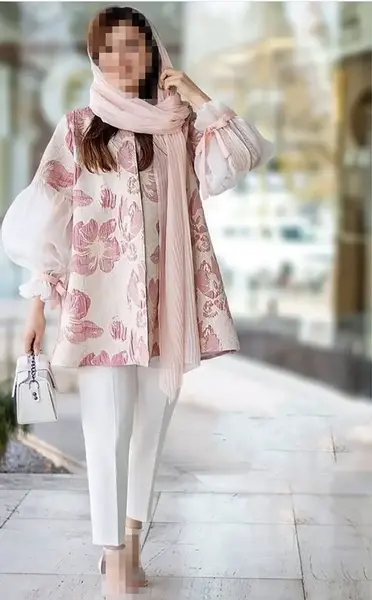 عکس مدل مانتو عروس رنگی