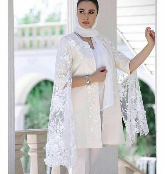 عکس مدل مانتو عروس رنگی