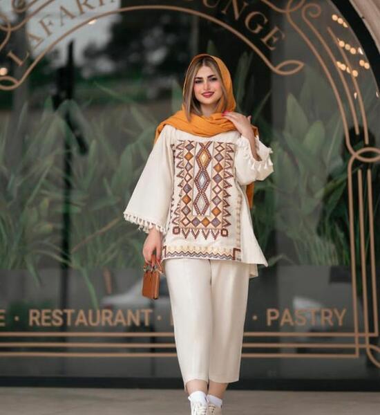 عکس مدل مانتو طرح سنتی کوتاه