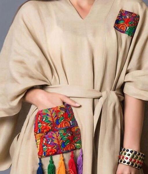 عکس مدل مانتو طرح سنتی کوتاه