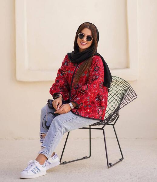 عکس مدل مانتو طرح سنتی کوتاه
