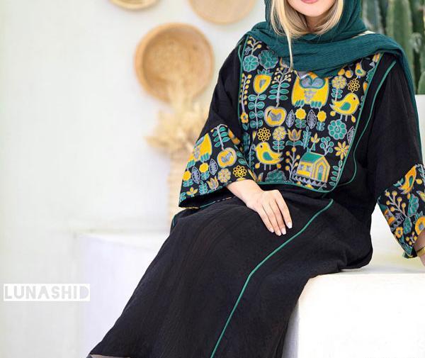 عکس مدل مانتو طرح سنتی مجلسی