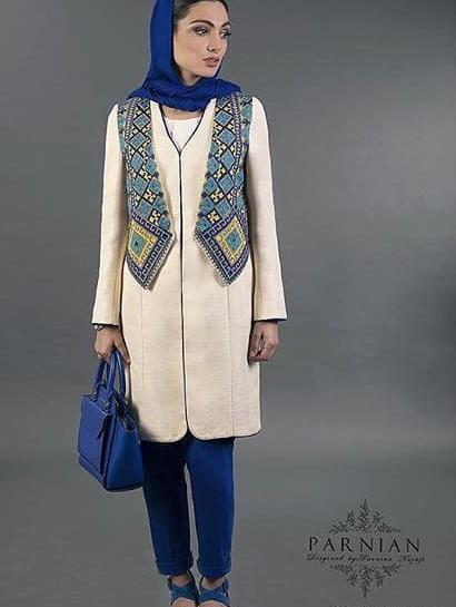 عکس مدل مانتو طرح سنتی بلوچی