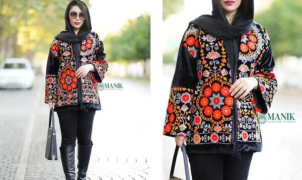 عکس مدل مانتو طرح سنتی بلوچی