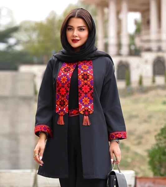 عکس مدل مانتو طرح سنتی بلوچی