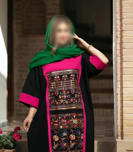 عکس مدل مانتو سنتی طرح دار