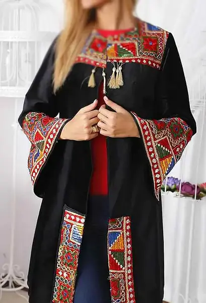 عکس مدل مانتو سنتی طرح دار