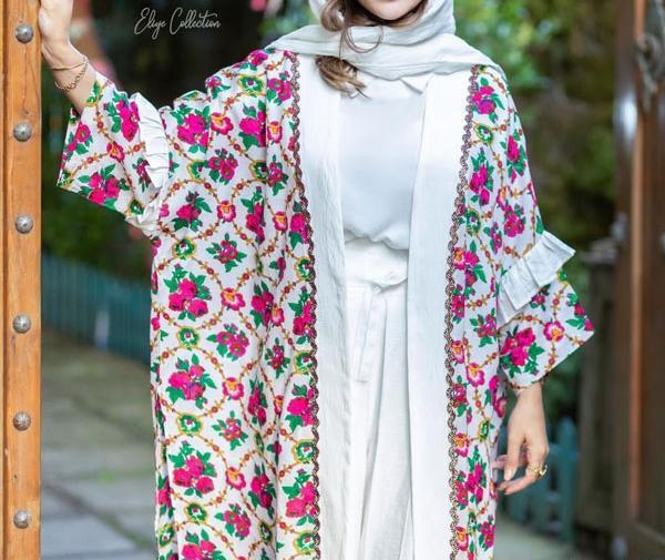 عکس مدل مانتو سنتی طرح دار