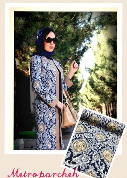 عکس مدل مانتو سنتی طرح دار