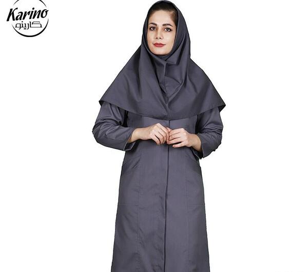عکس مدل مانتو مدرسه طوسی صورتی