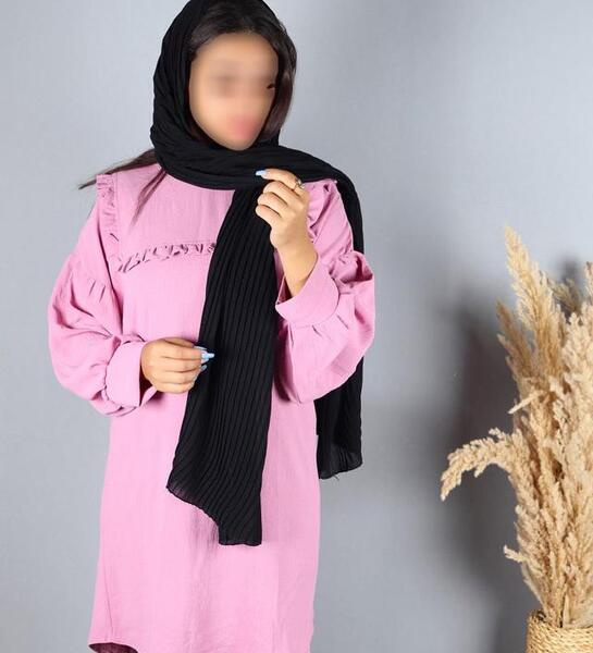 عکس مدل مانتو صورتی شیک