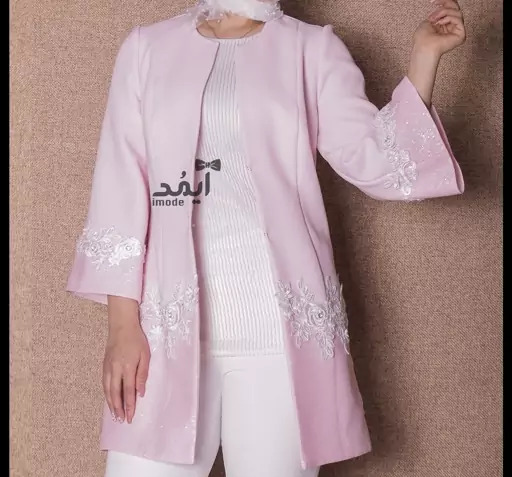عکس مدل مانتو صورتی شیک