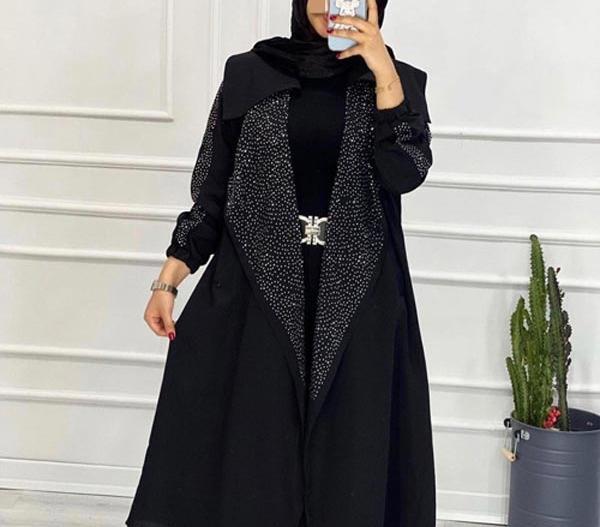 عکس مدل مانتو شیک دخترانه مشکی