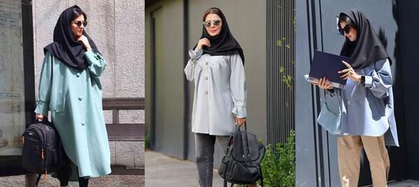 عکس مدل مانتو شیک و باکلاس جلو بسته دانشجویی