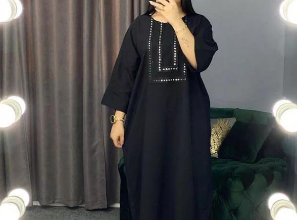 عکس مدل مانتو شیک و باکلاس جلو بسته مشکی