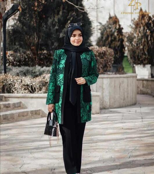 عکس مدل مانتو ژاکارد ترکیه