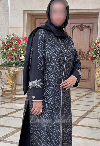 عکس مدل مانتو ترکیب ژاکارد و کرپ