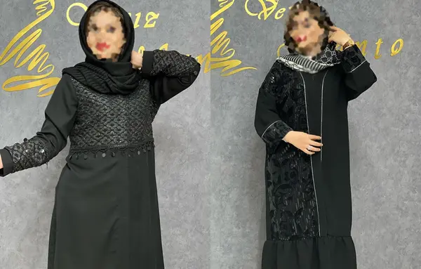 عکس مدل مانتو زنانه مجلسی سیاه