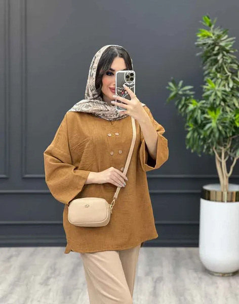 عکس مدل مانتو زنانه جدید جلو بسته