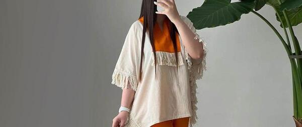 عکس مدل مانتو مشکی با پارچه ریش ریشی