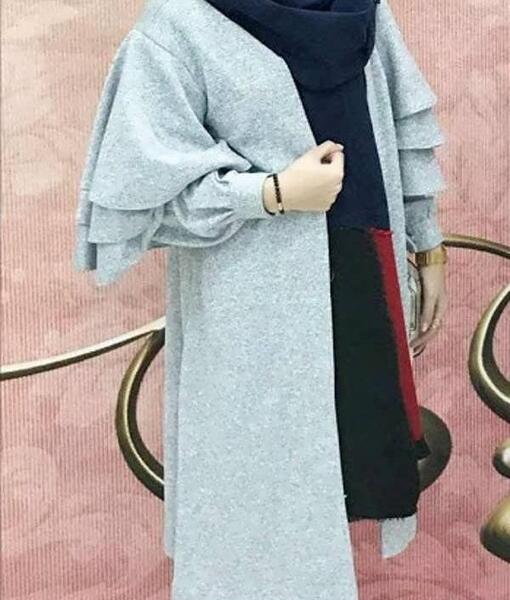 عکس مدل دوخت مانتو با پارچه ریش بابا