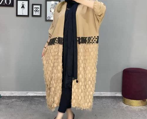 عکس مدل دوخت مانتو با پارچه ریش بابا