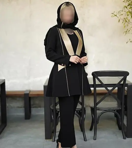 عکس مدل مانتو مشکی مجلسی رسمی
