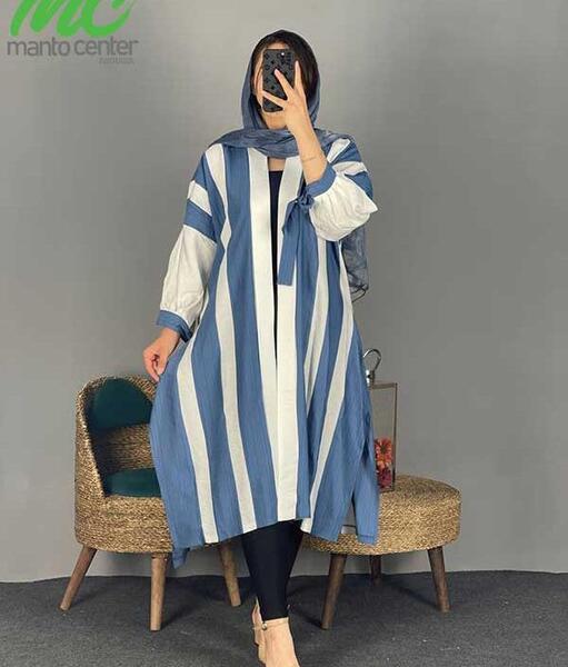 عکس مدل مانتو راه راه بلند