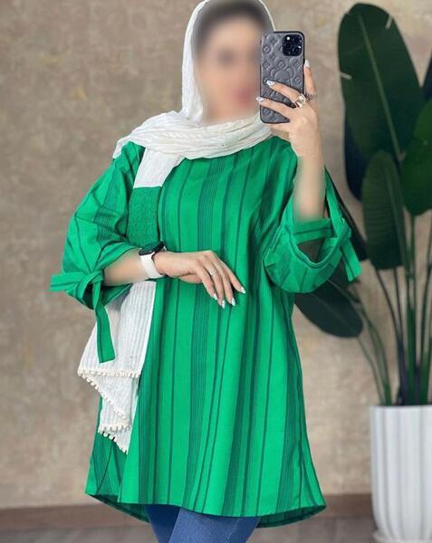 عکس مدل مانتو راه راه مشکی مجلسی