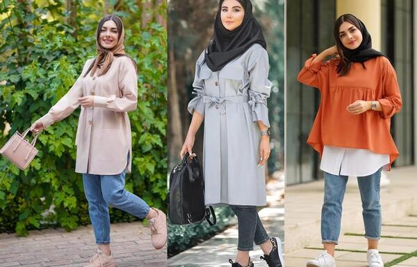 عکس مدل مانتو دانشجویی جلو بسته اینستاگرام