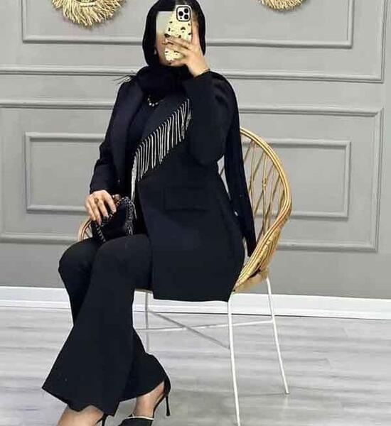 عکس مدل مانتو دو تیکه حریر مجلسی