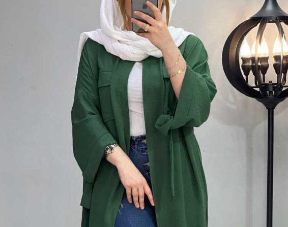 عکس مدل مانتو دخترانه نوجوان جلو باز بلند