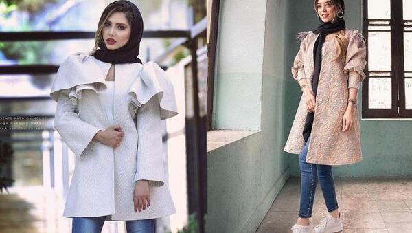 عکس مدل مانتو دخترانه نوجوان جلو باز بلند