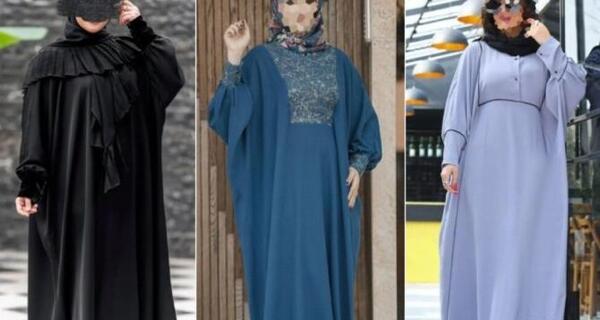 عکس مدل مانتو خفاشی بلند مشکی