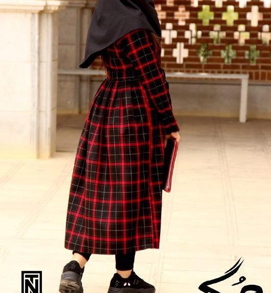 عکس مدل مانتو چهارخونه ایی