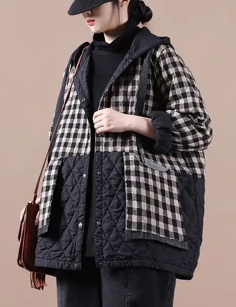 عکس مدل مانتو چهارخونه کره ای