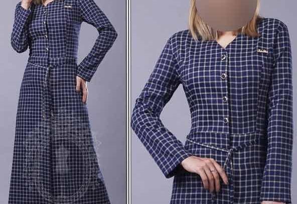 عکس مدل مانتو چهارخونه ریز جدید