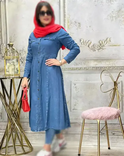 عکس مدل مانتو دکمه دار جدید ۹۹