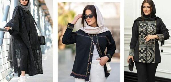 عکس مدل مانتو تابستانی امسال مشکی