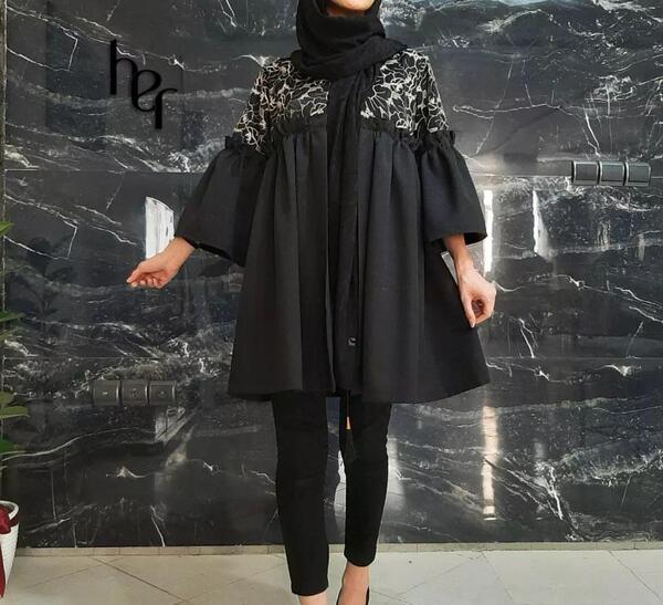 عکس مدل مانتو تابستانی امسال مشکی