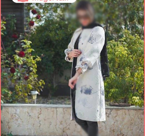 عکس مدل مانتو با پارچه ژاکارد ترک