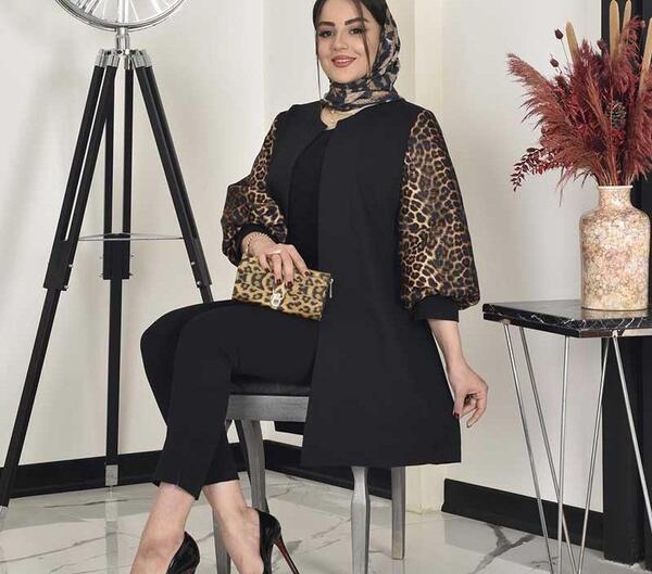 عکس مدل مانتو پلنگی اسپرت