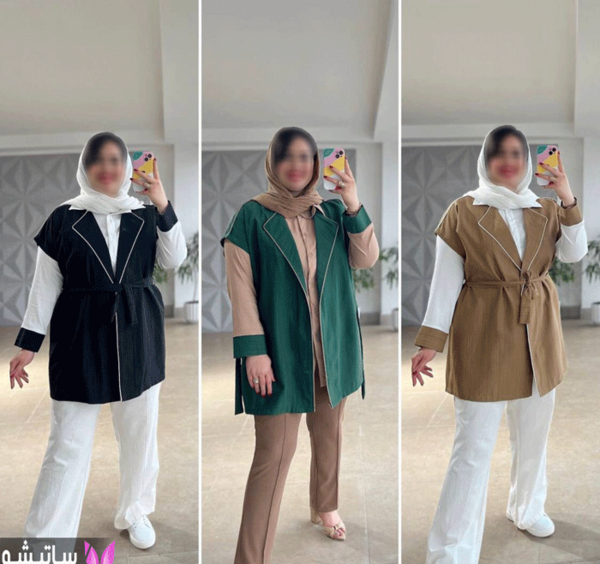 عکس مدل مانتو برای افراد چاق شکم دار